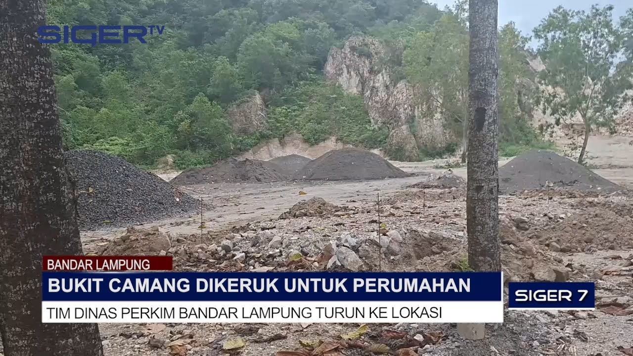 BUKIT CAMANG DIKERUK UNTUK PERUMAHAN TIM DINAS PERKIM BANDAR LAMPUNG TURUN KE LOKASI