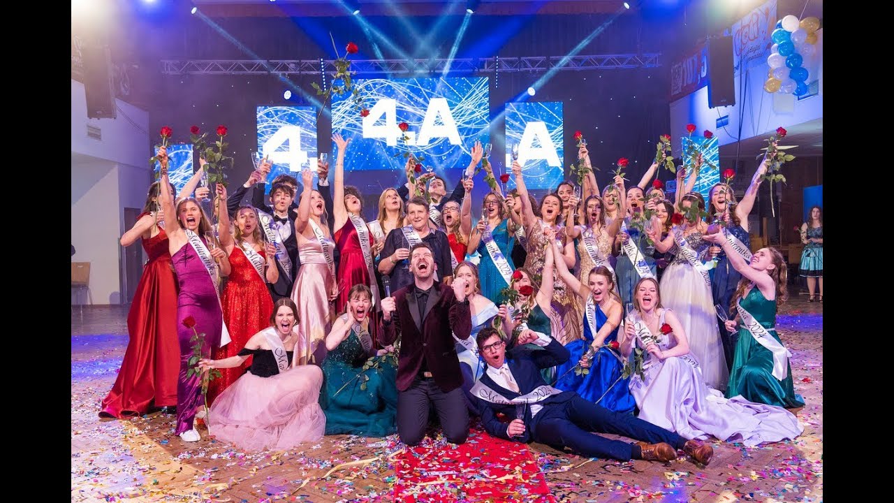 Gymnázium Jiřího z Poděbrad, maturitní ples 4.A, 24. 2. 2024