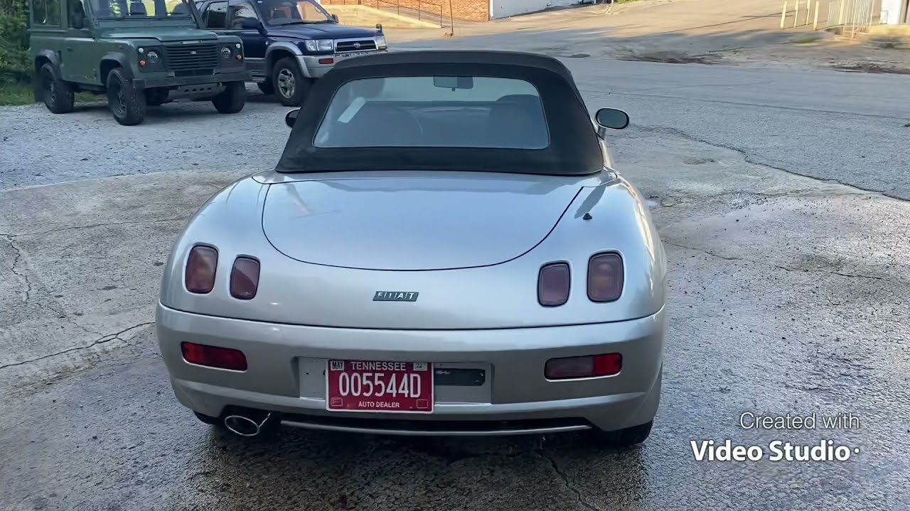 1996 Fiat Barchetta start up, walk around and short drive