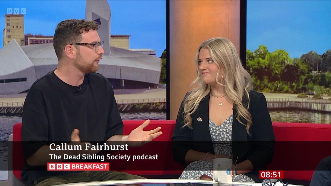 Callum Fairhurst, Gracie Nuttall (The Dead Sibling Society Podcast) On BBC Breakfast [11.07.2024]