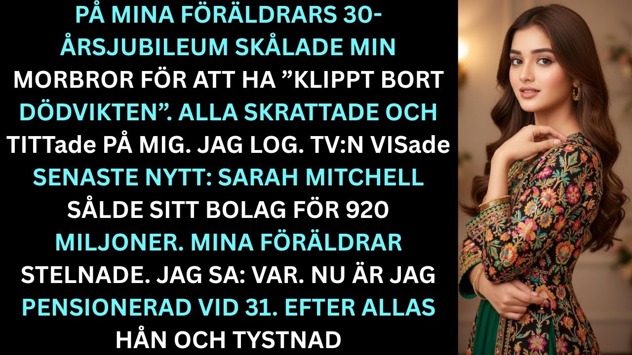 ”På mina föräldrars bröllopsdag skålade de för ‘inget dödkött’ – sedan dök mitt namn upp på TV:n.”