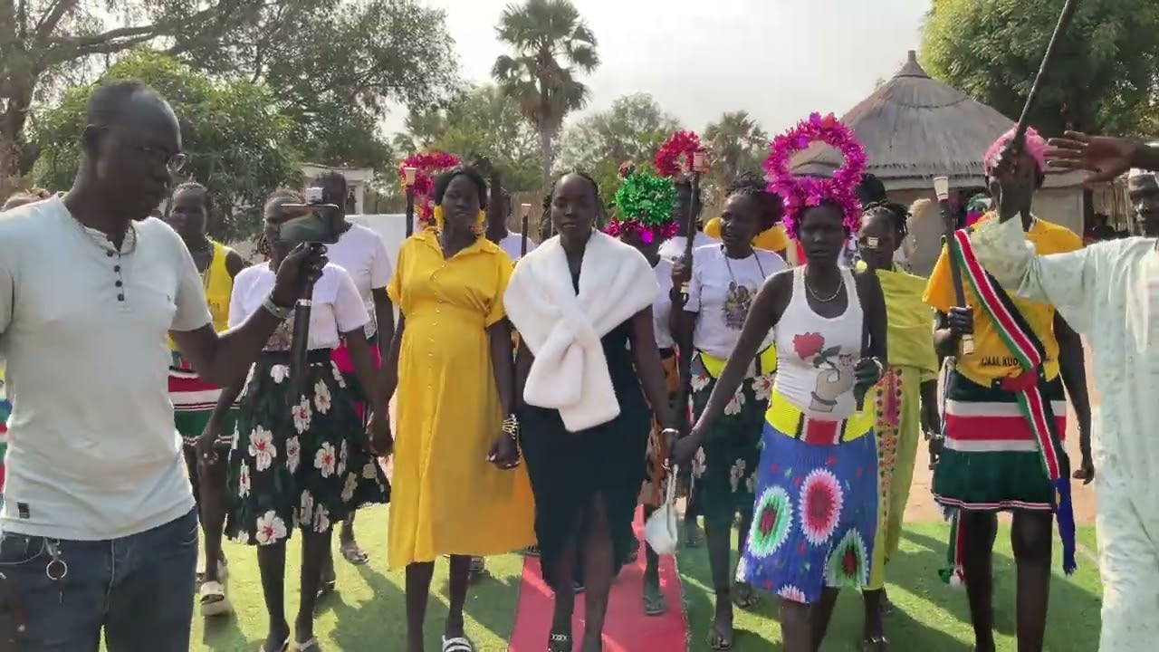 Welcoming of Maan Ajuecbuk, Grace Achien Bagic Madit, the wife of Lual Ajuecbuk