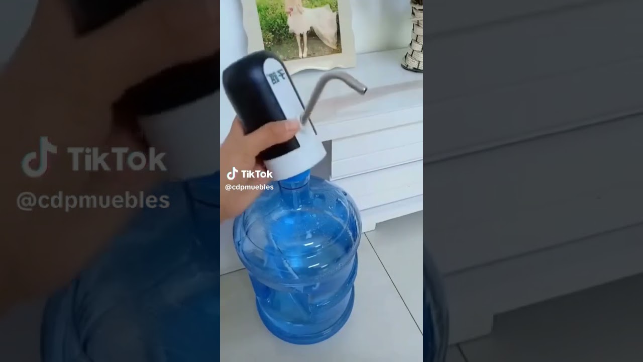 Dispenser Autom&aacute;tico Recargable USB Para Bidones De Agua