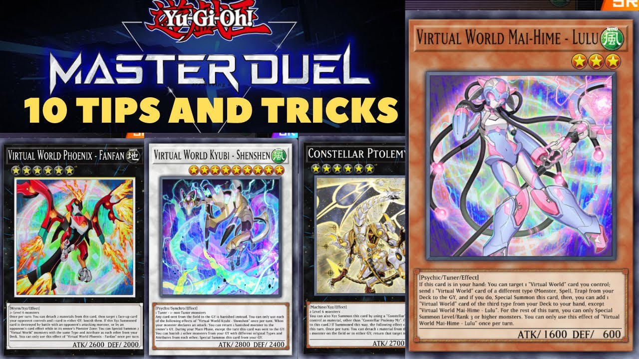 10 Tips to Master VIRTUAL WORLD - Master Duel