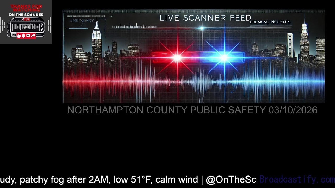 🔴 LIVE: Northampton County PA Scanner & Weather Updates | Mar 09, 2026