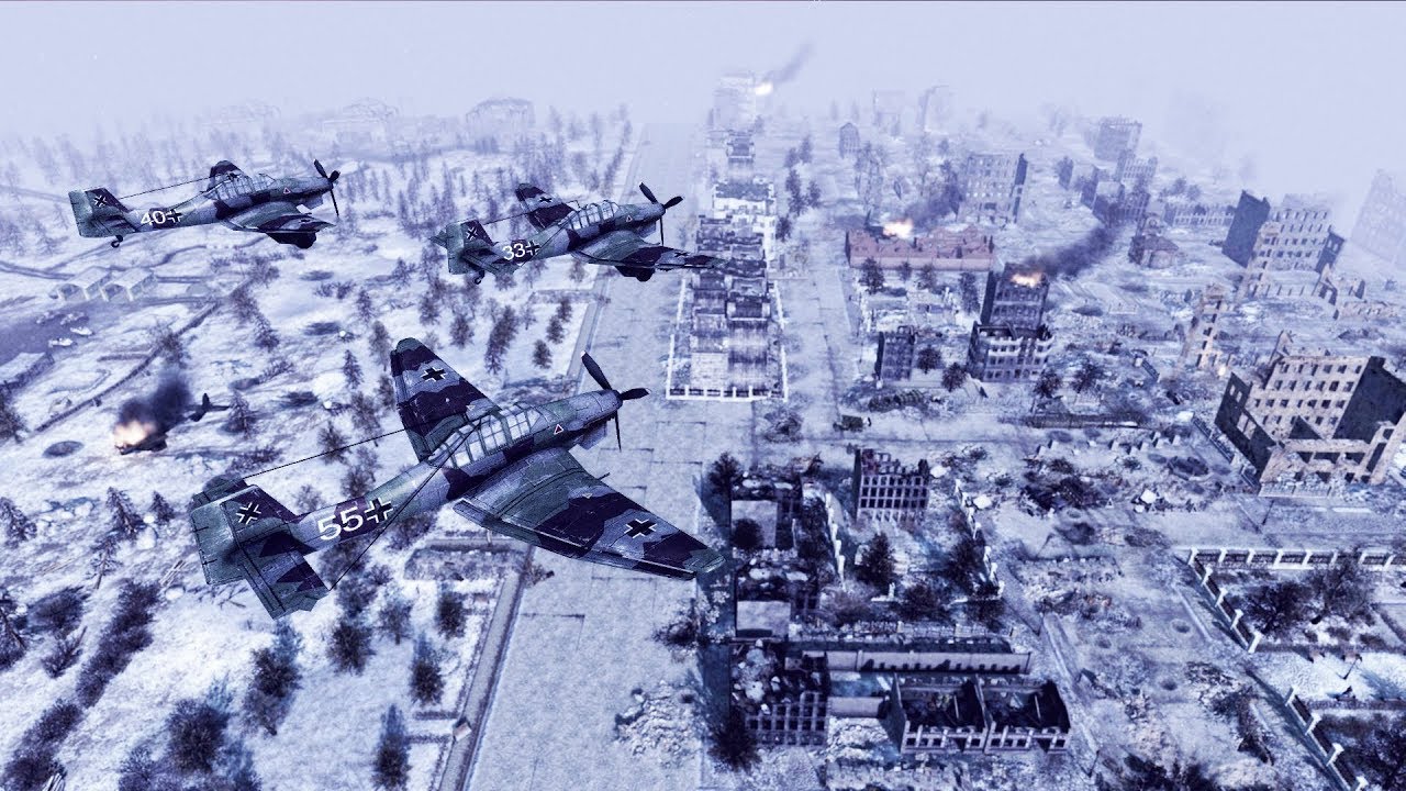 Stalingrad Defense 1943, Luftwaffe Strikes Back | Men of War: Assault Squad 2 Gameplay