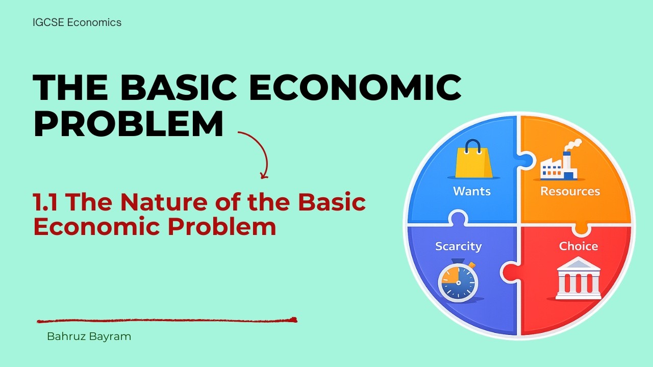 Экономика IGCSE, глава 1.1 | Сущность основной экономической проблемы | Дефицит, потребности и ре...