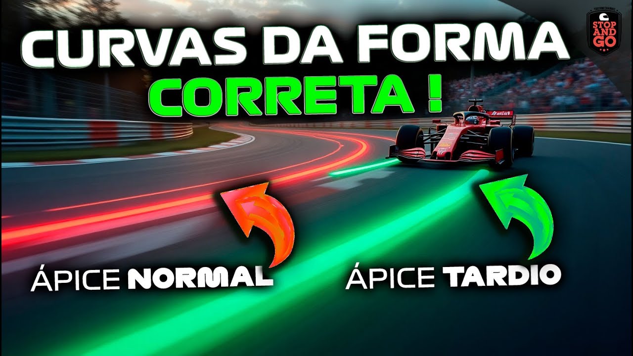 F1 - Traçado PERFEITO para CURVAS, entenda tudo sobre ÁPICE e as 6 fases das curvas! Curso - Ep.07