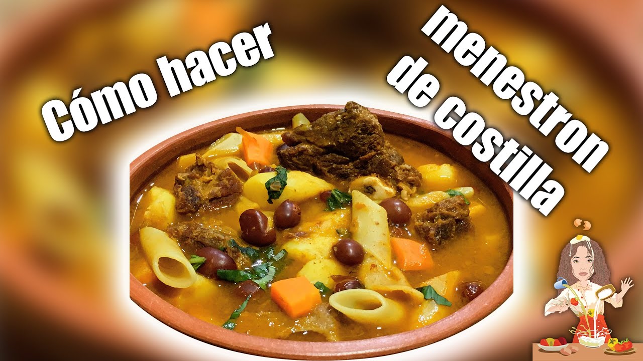 MENESTRÓN DE COSTILLA🇪🇨☆ Deliciosa sopa Ecuatoriana☆