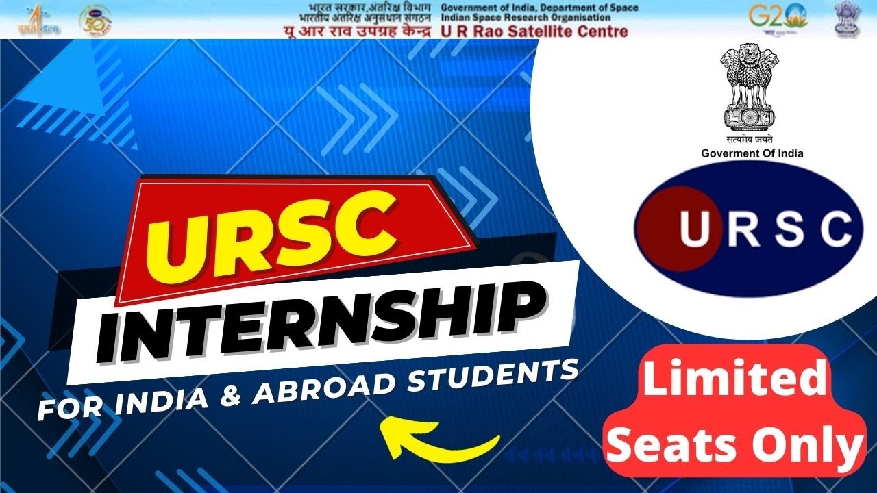 URSC Internship 2023 | Any One Can Apply | LIMITED SEATS ONLY | Internship with ISRO 🔥🔥🔥