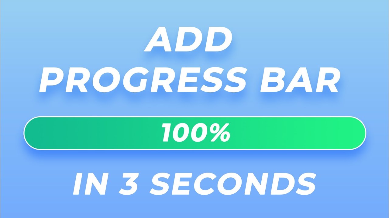 How To Add Progress Bar in Your Videos for Free in 3 Seconds &bull; #Shorts
