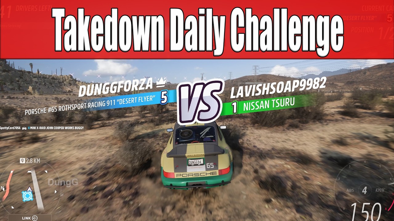 Forza Horizon 5 Takedown Daily Challenge Win a head to head in the Eliminator