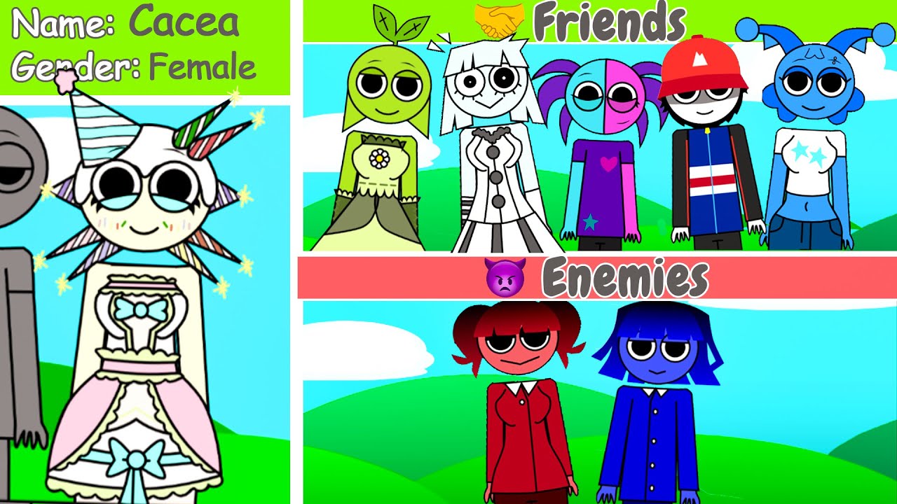 Sprunkey human edition Final Update -  RELATIONSHIPS | ALL NEW Characters Relationships!