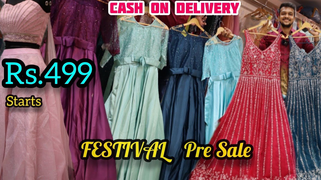 SHREE BOUTIQUE Rs.499 Bridal Gowns COD Available Buy 1 Get 1  Reception Gown Disney cindrella Frocks