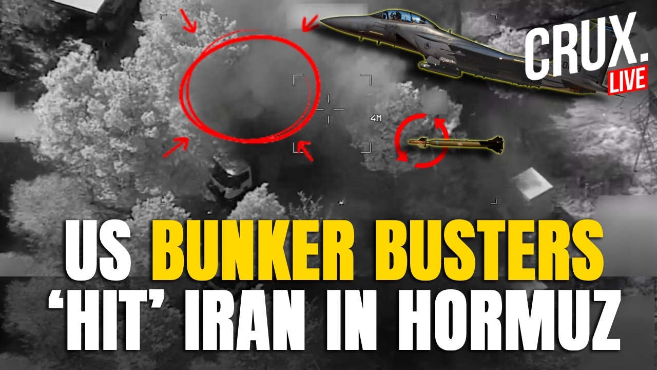 BREAKING LIVE | US Drops Deadly 5,000-Pound Bombs on Iran Missile Sites Near Strait of Hormuz | IRGC