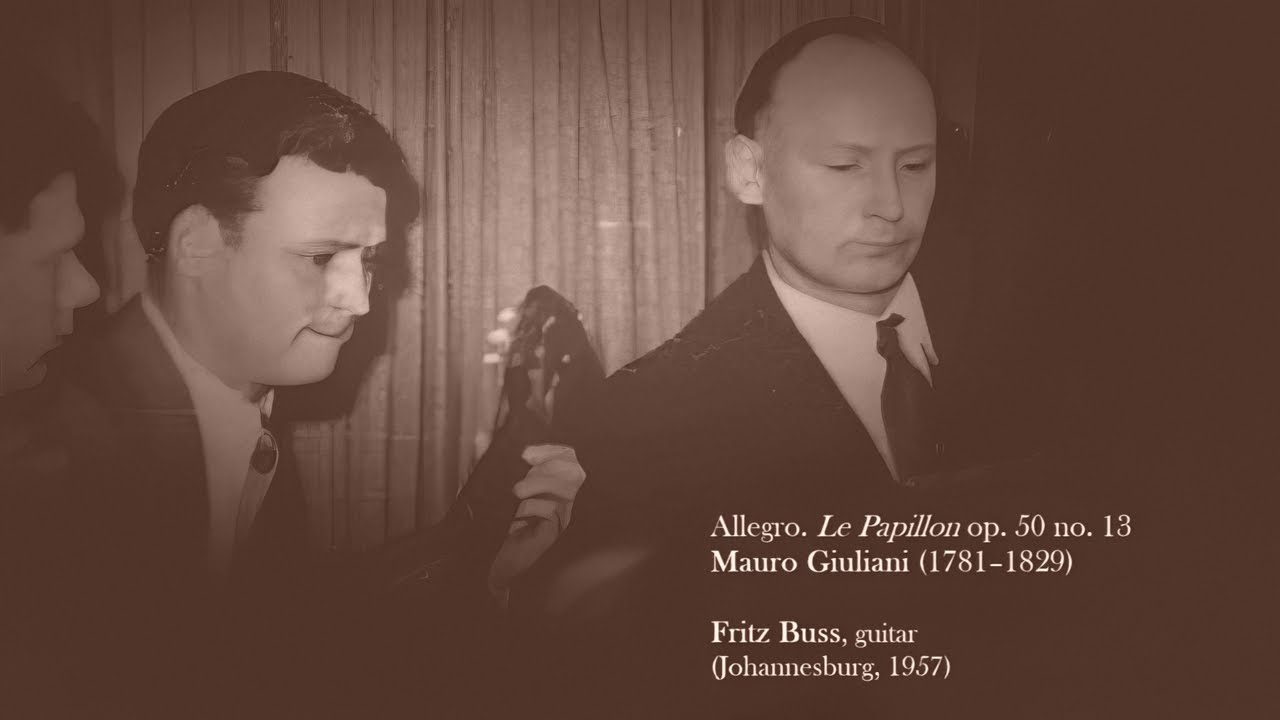 𝘼𝙡𝙡𝙚𝙜𝙧𝙤 op. 50 no. 13 ♫ Mauro Giuliani • 𝘍𝘳𝘪𝘵𝘻 𝘉𝘶𝘴𝘴 ♪ classical guitar • 1957