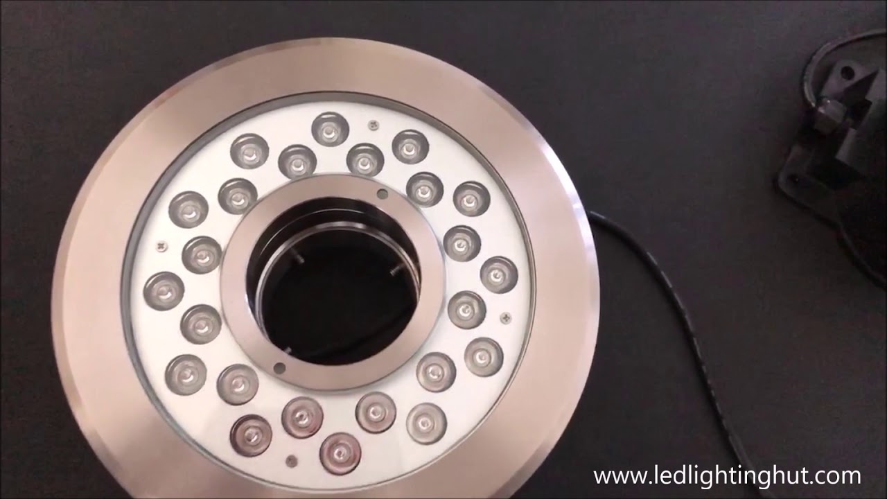 LEDLightingHut 24W RGB Submersible LED Fountain Light Ring