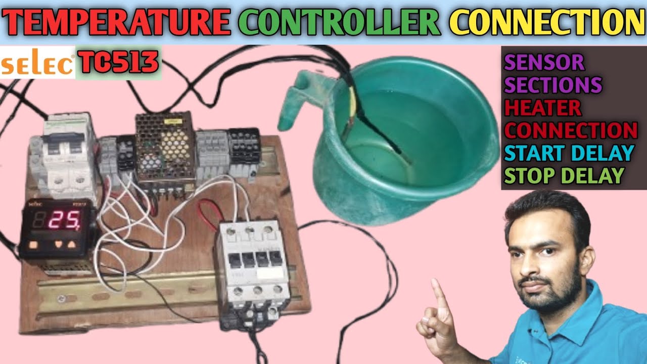 Selec tc513 connection with heater | Tc 513 settings | Tc 513 full details