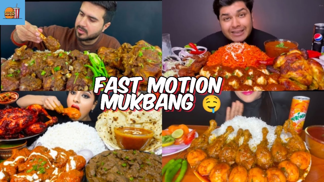 FAST MOTION EATING MUKBANG 🤤 #asmr #mukbang