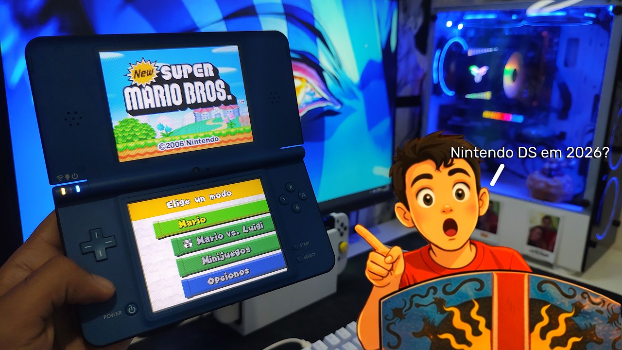 ✅Adquiri um Nintendo DSi XL em 2026, Vale a pena?(+ Rotina)