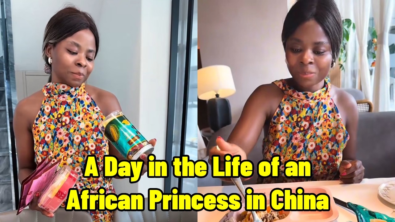 A Day in the Life of an African Princess in China: Making Breakfast, Studying Mandarin, Exercising,