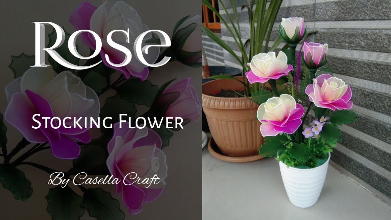 HOW TO MAKE ROSE FROM NYLON STOCKING || TUTORIAL MAWAR DARI STOCKING || DIY ROSE || MAWAR STOCKING