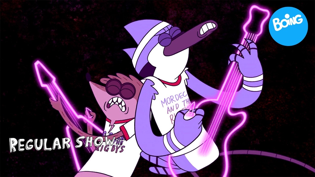 Historias Corrientes | Recopilación de las mejores canciones de Mordecai y Rigby  | Boing