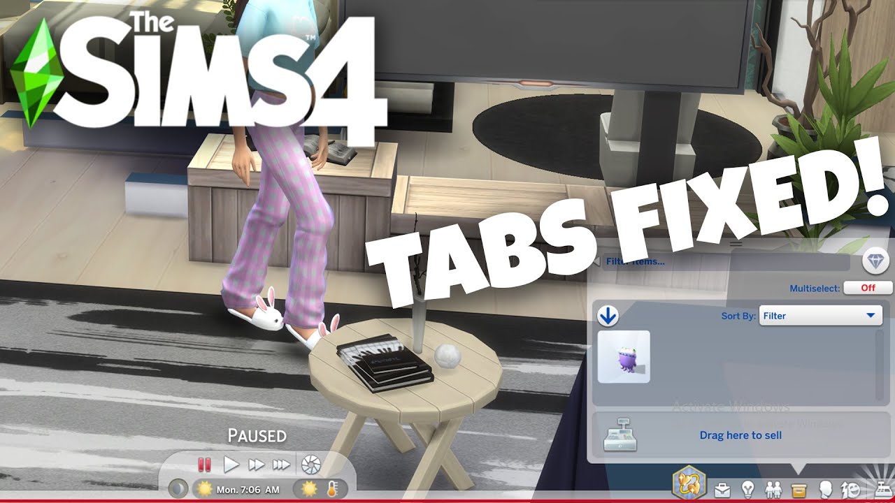 FINALLY Open Sims 4 Inventory Needs & Career Tab ✨