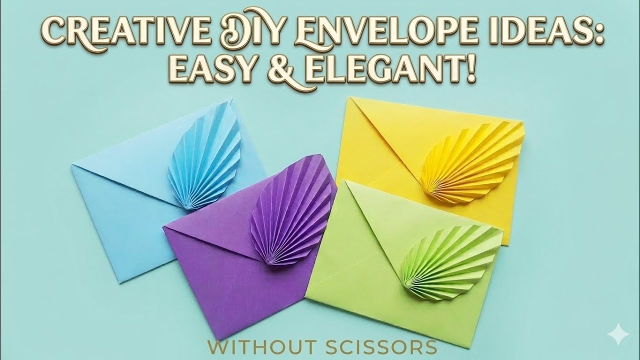 কাগজ দিয়ে স্টাইলিশ খাম কীভাবে বানাবো✉️🤔|| How To Create DIY Envelop✉️ || খাম কীভাবে বানাবো ||