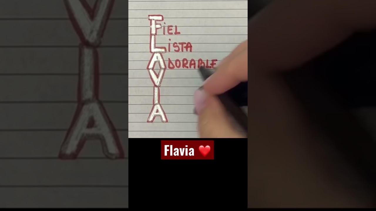 Significado del nombre FLAVIA #significado #nombre #flavia