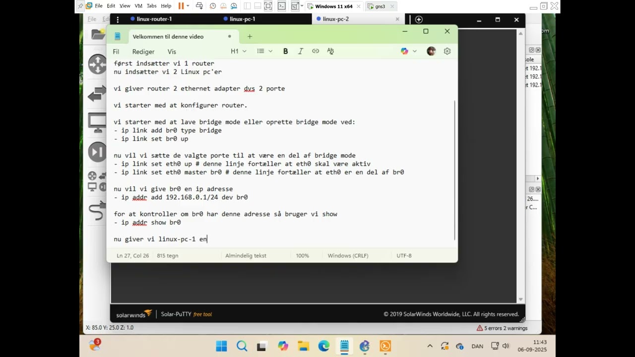 GNS3 - Router ports as bridge