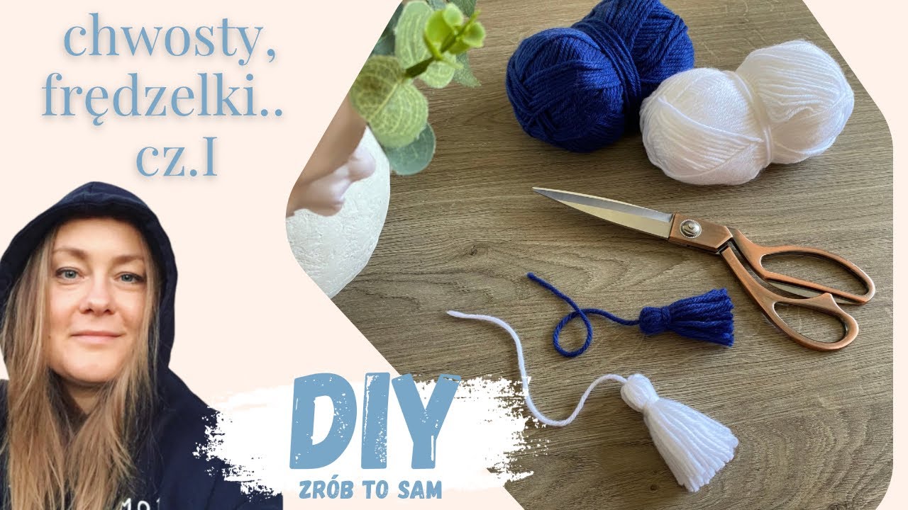 Jak zrobić chwost / frędzel ozdobny z włóczki. DIY / Zrób To Sam w Rozkminy Maminy