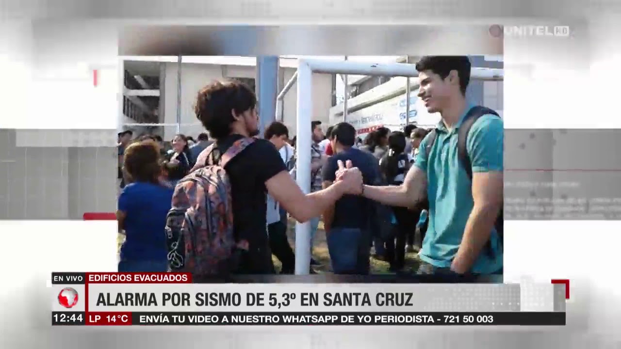 Santa Cruz, Yo Periodista: Personas salen de los edificios tras sentir un sismo