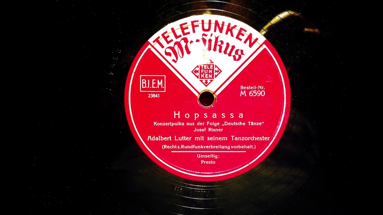 Adalbert Lutter: HOPSASSA (Josef Rixner) 1939