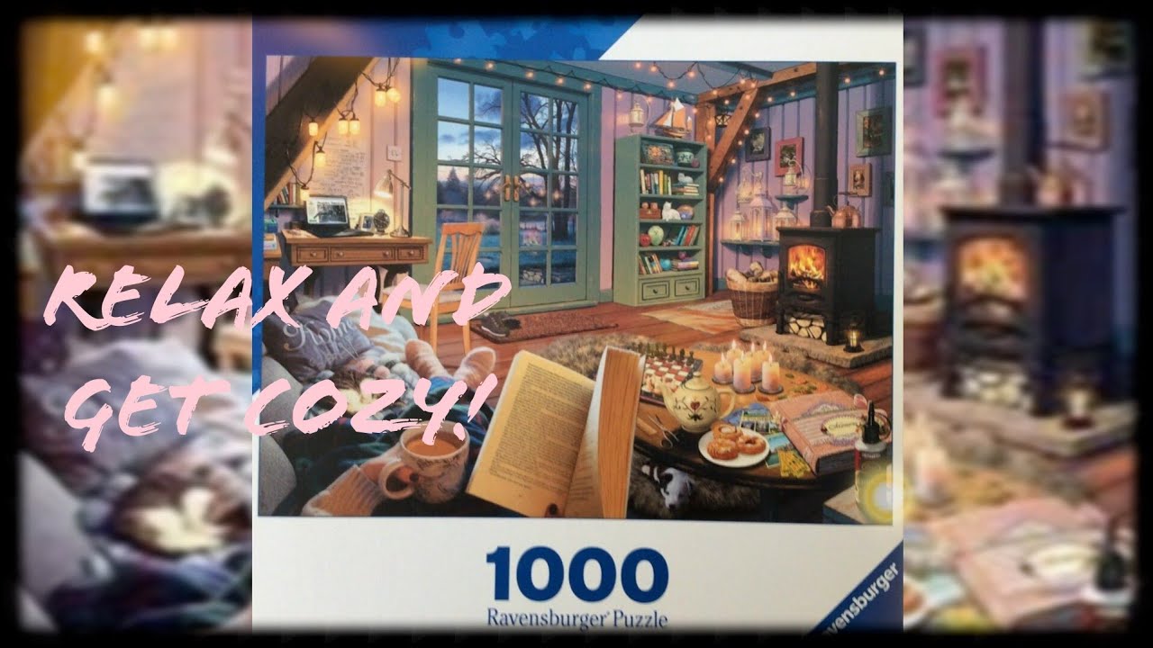 Relaxing Puzzle Video- Ravensburger- Cozy Shed- 1,000 piece- Set to Music- Time-lapse