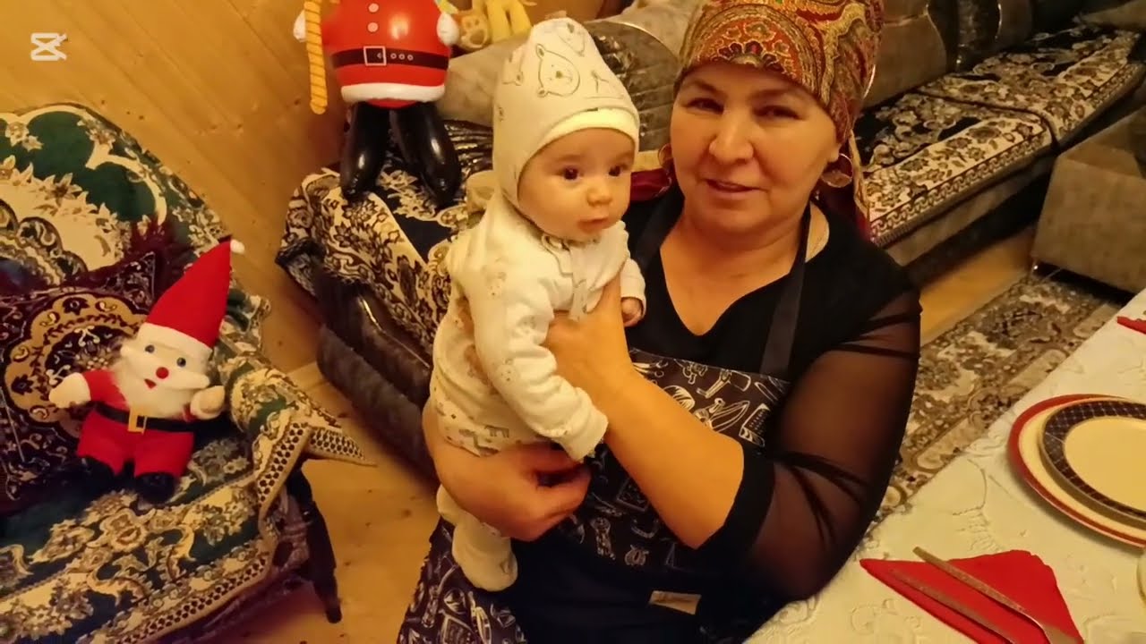 🔴К первому празднику моего внука С Новым годом я приготовила Шамахы Аши, Блины и салаты #azərbaycan