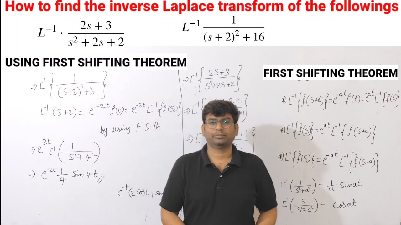 first shifting theorem|inverse LAPLACE transfer of the following