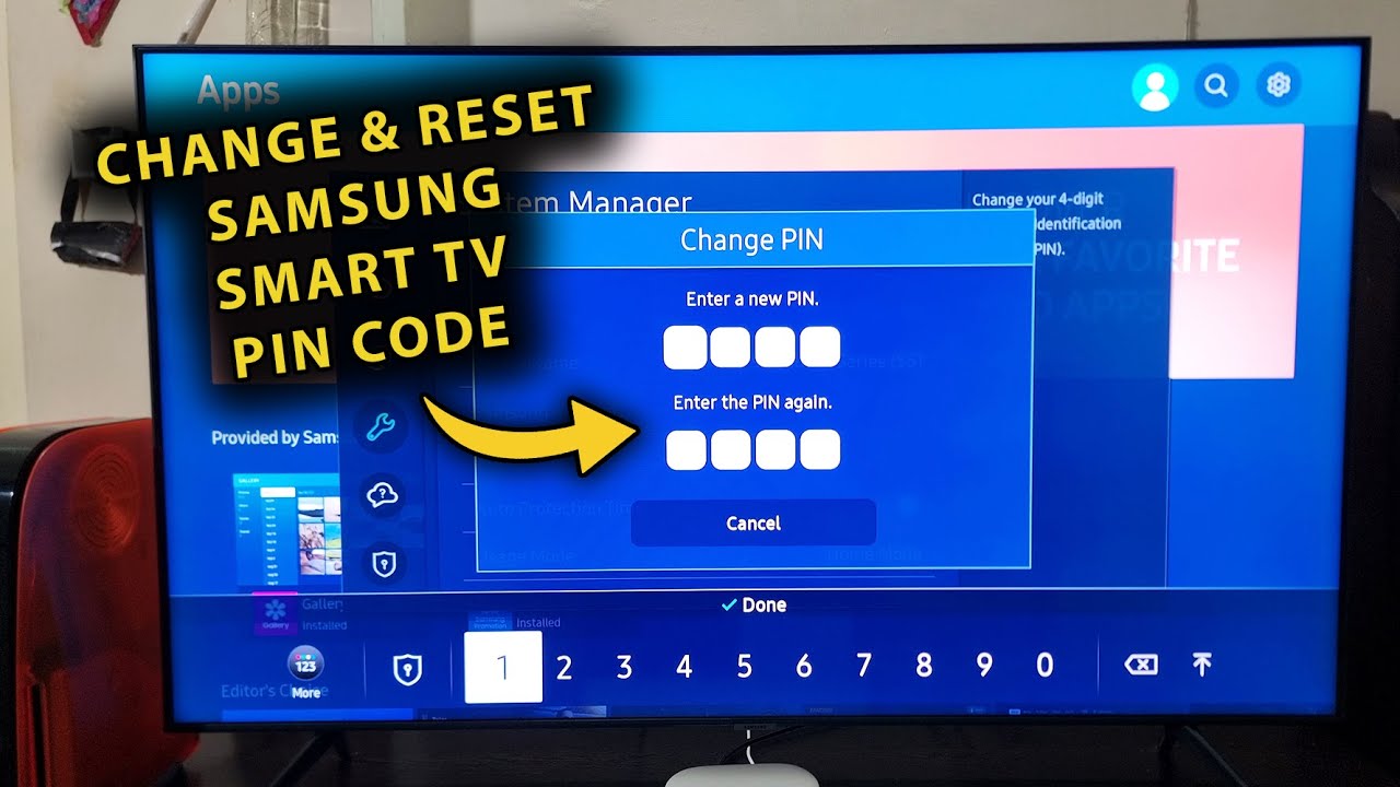 How To Change & Reset PIN Code On Samsung Smart TV | Forgot PIN Code