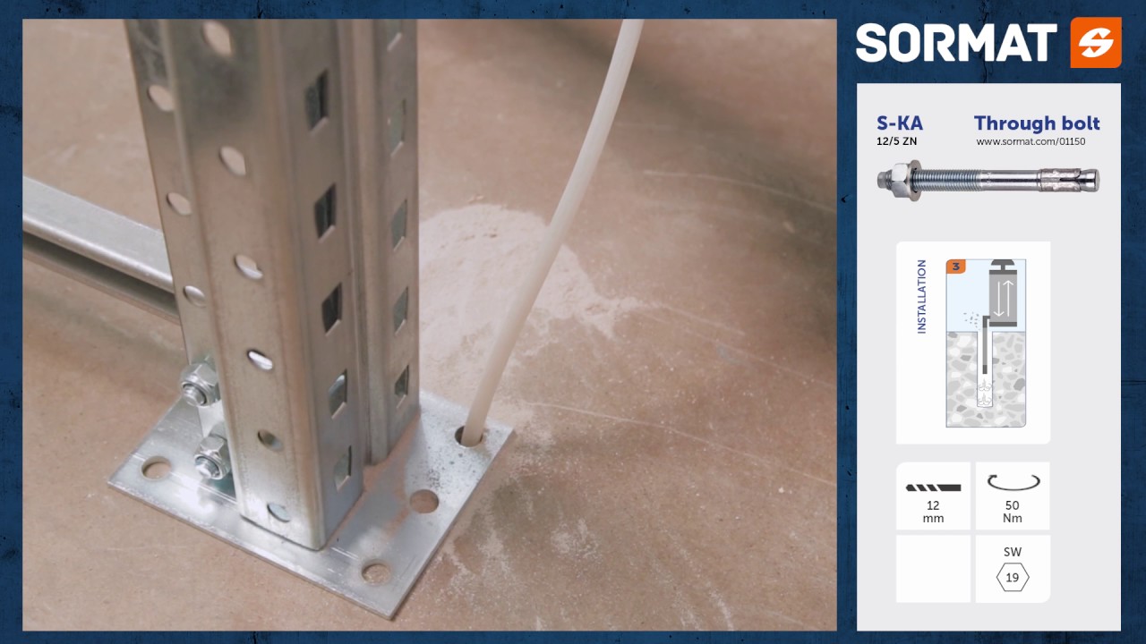 Sormat S-KA through bolt installation