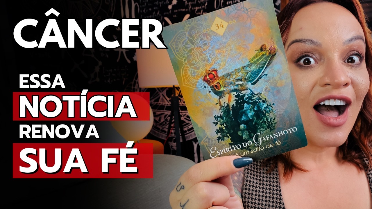 CÂNCER PRESTES A ACONTECER! O DESTINO ESTÁ CHAMANDO SEU NOME! UMA RECOMPENSA CHEGA NA SUA PORTA