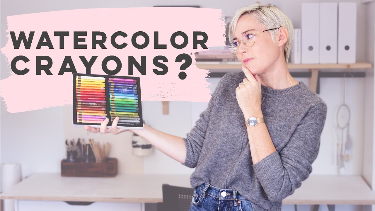 Trying Watercolor Crayons for the First Time Ever!