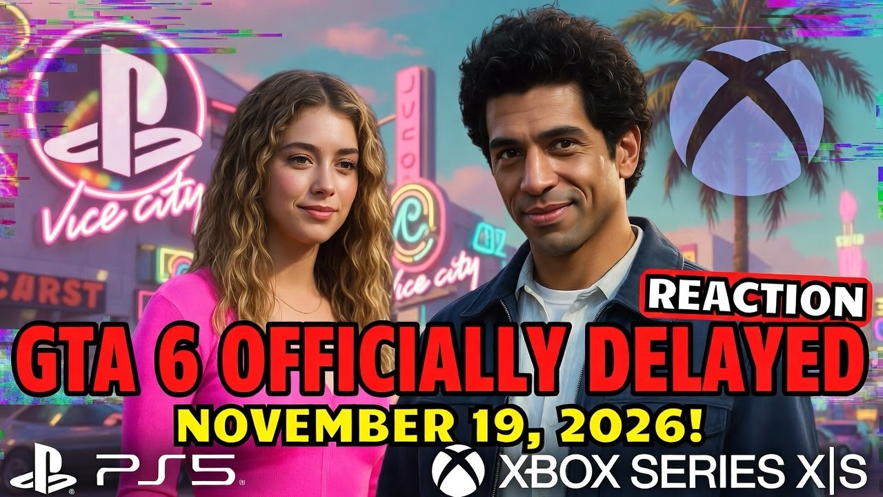 GTA 6 OFFICIALLY DELAYED to NOVEMBER 19, 2026! 😤  Rockstar Announcement Reaction