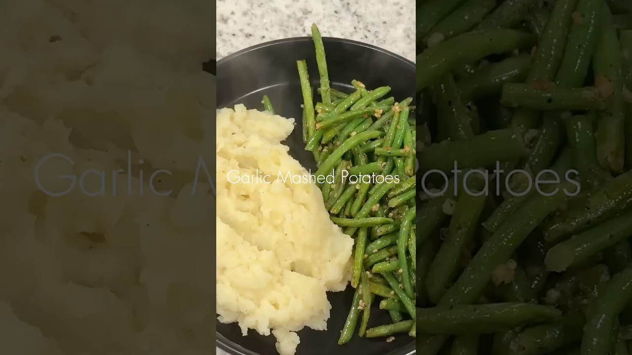 Garlic Mashed Potatoes- Vegan Friendly- Easy Plant Based Meal 