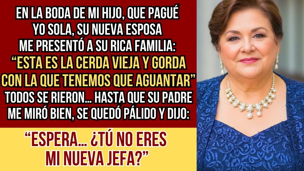 HISTORIAS REALES. En La Boda Que Pagué, Mi Nuera Me Llamó 'Vieja Cerda Gorda' — Hasta Que Su Padre