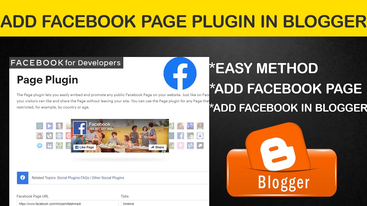 How to add facebook page plugin in blogger. Facebook page plugin. Road To Tech .