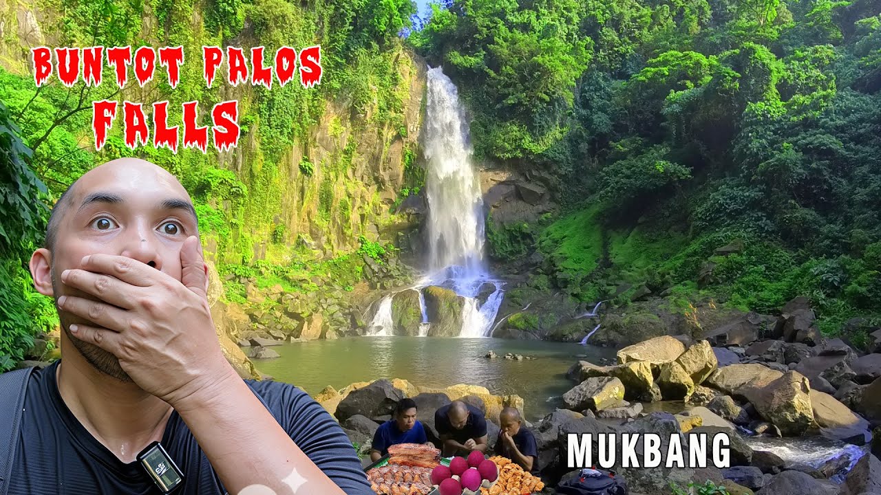 MUKBANG SA WATERFALLS | BUNTOT PALOS WATERFALLS PANGIL LAGUNA
