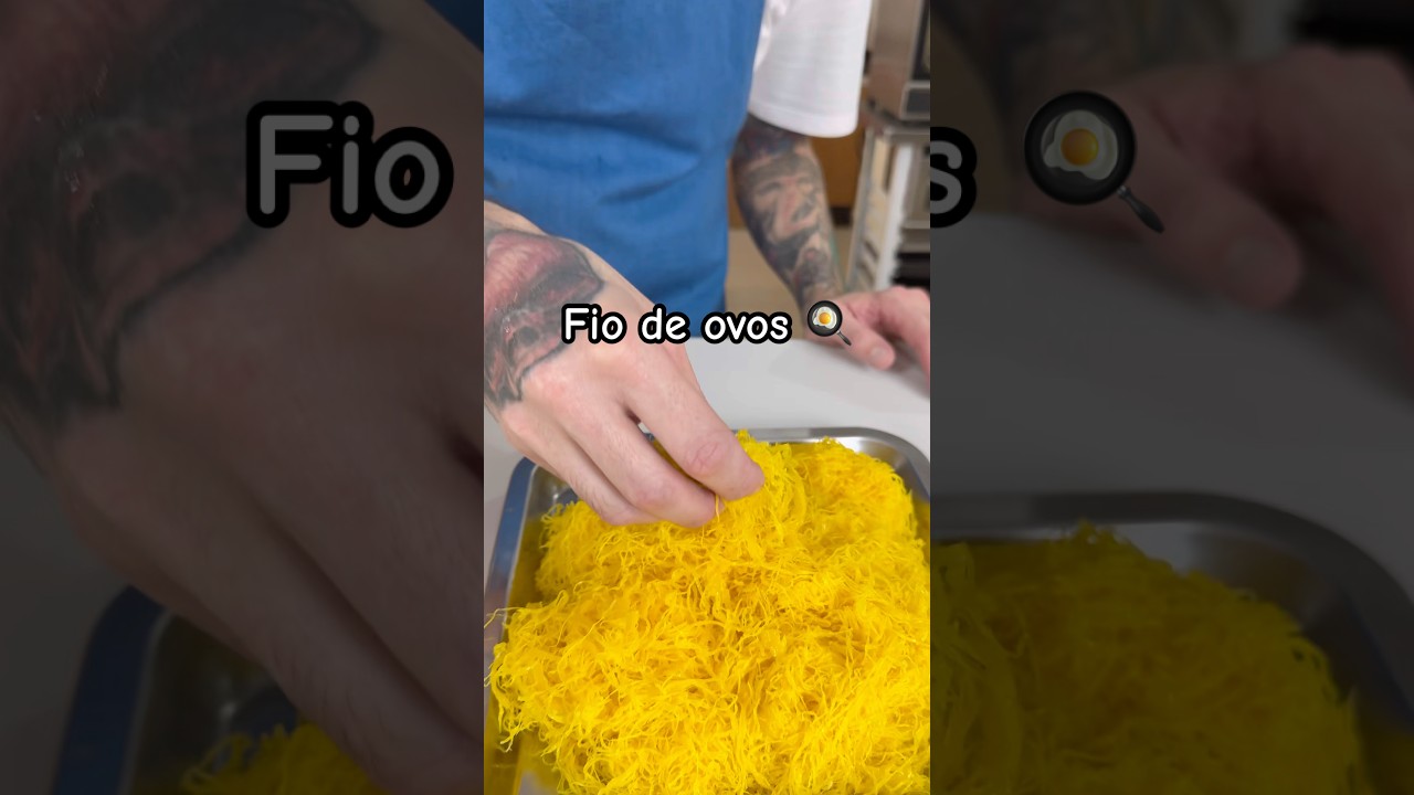 Fio de ovos 🍳 #fiodeovos #receitas #gemadeouro #explore #confeitariaraiz