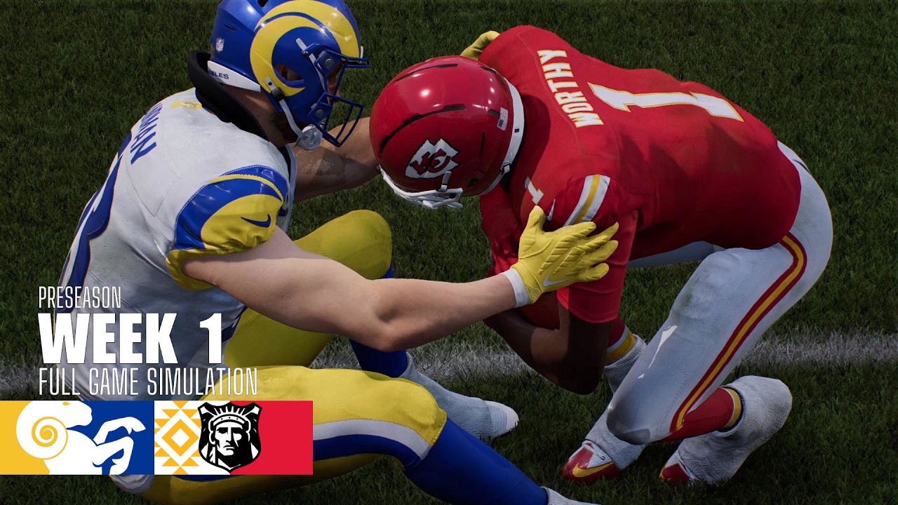 Rams против Chiefs | Предсезонье 2026, неделя 1 | Симуляция Madden NFL 26