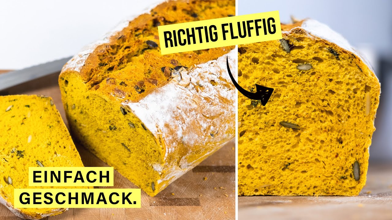 Der Kürbis-König (Mega einfaches Kürbisbrot Rezept!)