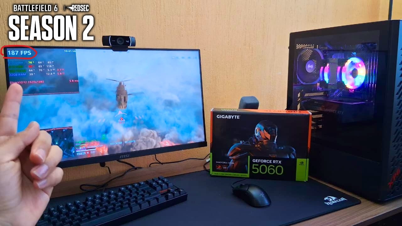 RTX 5060 8GB - Battlefield redsec con el ryzen 5 5600X ¿Cuello de botella?